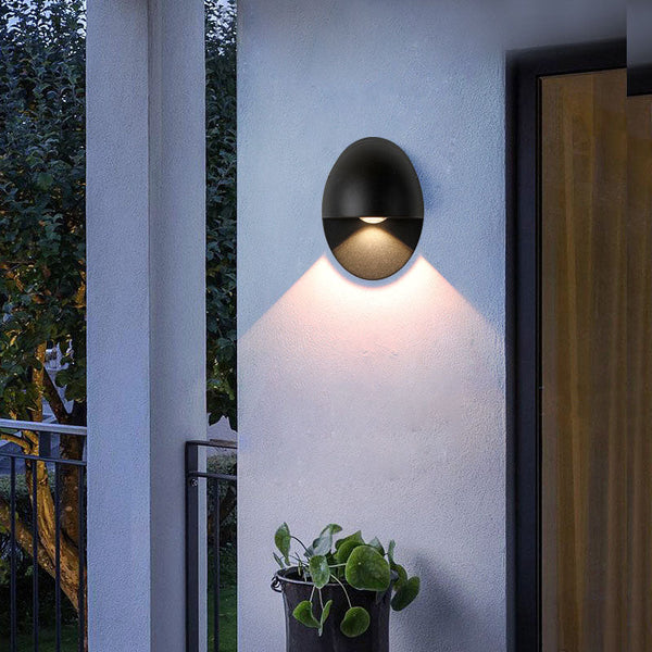 Minimalistische Ovale LED Buitenwandlamp – Moderne & Energiezuinige Verlichting