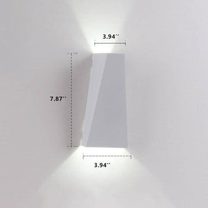 Trapezium Dual LED Wandlamp – Moderne Binnen- & Buitenverlichting voor Thuis
