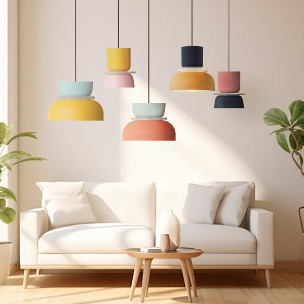 Moderne Nordische Kleurrijke Hanglamp – DulceHue Verstelbare Plafondlamp
