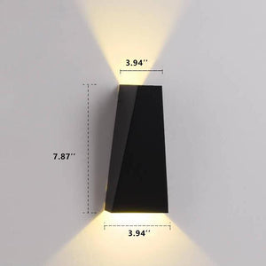 Trapezium Dual LED Wandlamp – Moderne Binnen- & Buitenverlichting voor Thuis