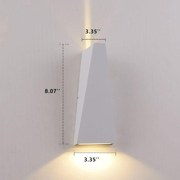 Trapezium Dual LED Wandlamp – Moderne Binnen- & Buitenverlichting voor Thuis
