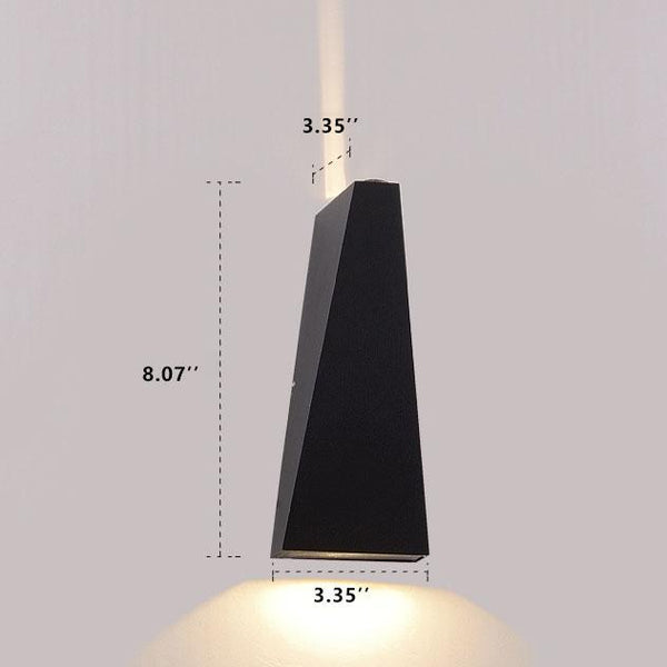 Trapezium Dual LED Wandlamp – Moderne Binnen- & Buitenverlichting voor Thuis