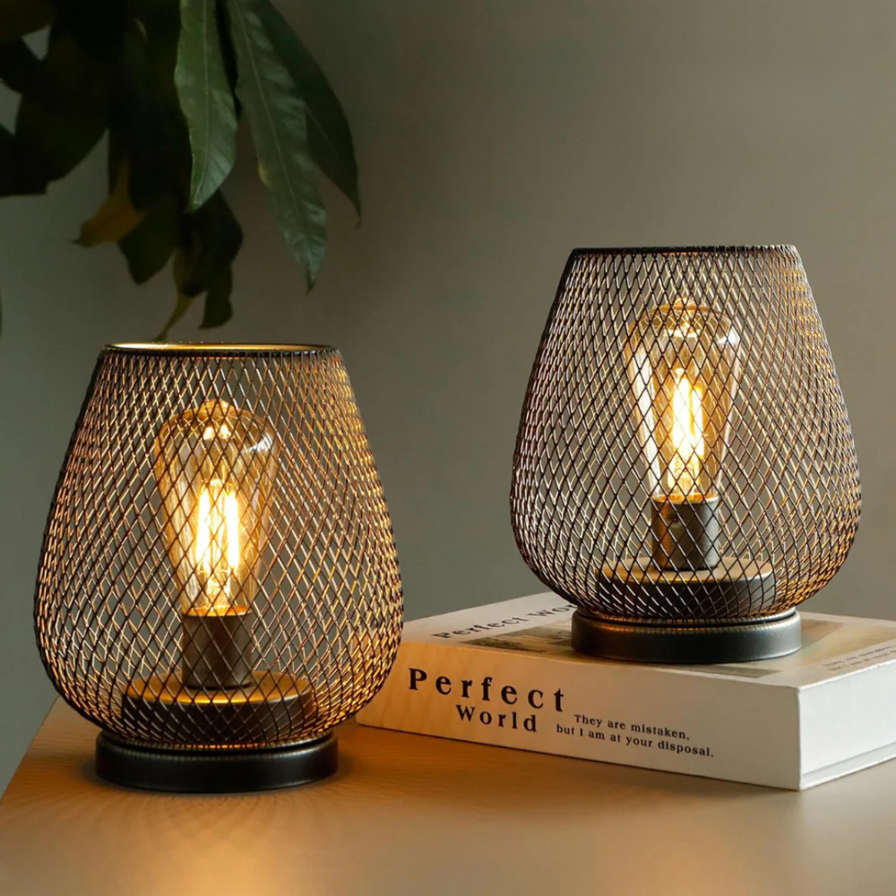 Draadloze LED Lantaarn – Dimbaar Warm Licht voor Binnen en Buiten