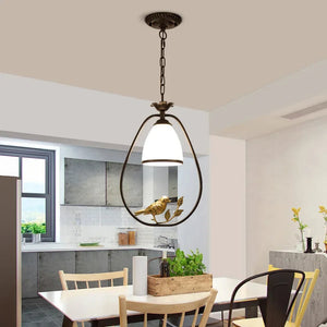Moderne Glas & IJzer Kroonluchter – Stijlvolle Plafondlamp voor Woon- & Eetkamer