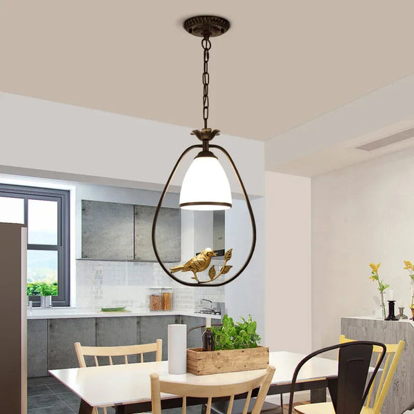 Moderne Glas & IJzer Kroonluchter – Stijlvolle Plafondlamp voor Woon- & Eetkamer