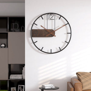 Moderne Noordse Wanduhr – Geluidloos Mechanisme voor Stijlvolle Woondecoratie