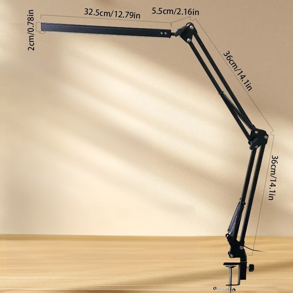 Opvouwbare LED-bureaulamp met verstelbare draaikop – Moderne werk- & studieverlichting