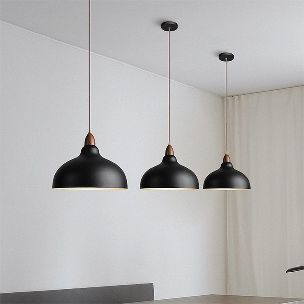 Minimalistische Noordse Hanglamp – Verstelbare Plafondlamp in Zwart of Wit