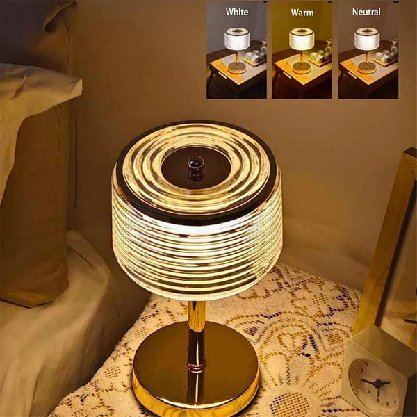 LumoBogen LED Tafellamp – Elegante Ronde Bureaulamp voor Modern Woondecor