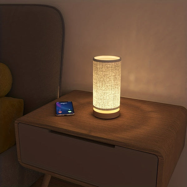 Minimalistische Houten Bedlamp – Ruimtebesparende LED voor Bureau & Nachtkastje