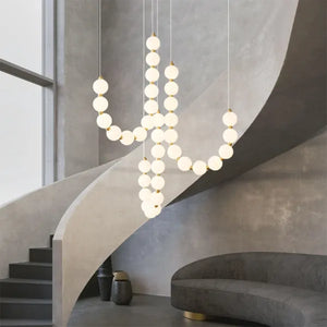 Glamoureuze Witte Kroonluchter Hanglamp – Elegante LED Plafondlamp voor Thuis