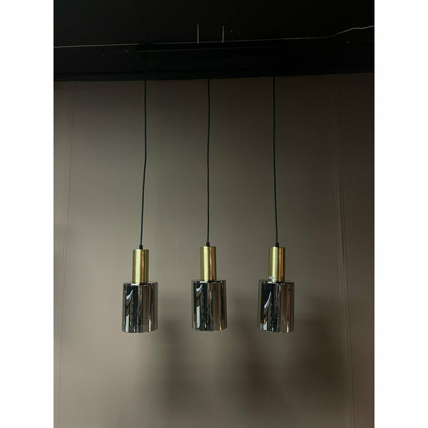 Vilmaris Hanglamp – Modern Design – Glas & Goud – 3-Lichts