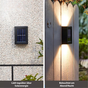 Zonne-energie Draadloze LED Buitenwandlamp – Milieuvriendelijke Tuinverlichting