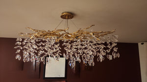 Elegante Takkenkroonluchter Plafondlamp – Moderne Kristallen Hanglamp