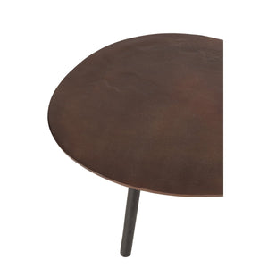 J-Line Salontafel Druppel – Aluminium/Ijzer – Bruin – Small – 89 cm Design Tafel