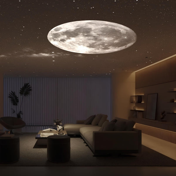 MoonBeam Projectielamp – Magisch Maan- & Zonsondergang Licht voor Slaapkamer, Woonkamer en Ontspannen Ruimtes