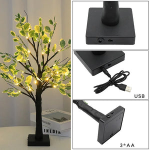 LED Bladboom voor Woondecoratie – Feestelijke Verlichte Binnendecoratie