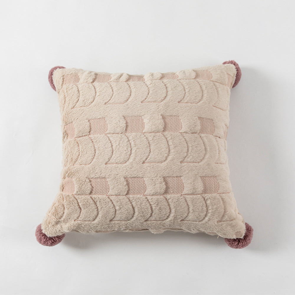 Geborduurde Kussenhoes met Patroon 45x45cm – Elegante Woondecoratie