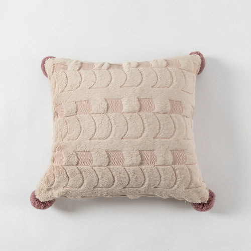 Geborduurde Kussenhoes met Patroon 45x45cm – Elegante Woondecoratie