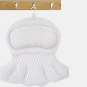 4D Luxe Badkussen met Ergonomische Nek  Rugsteun Spa Comfort Thuis