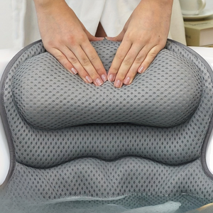4D Luxe Badkussen met Ergonomische Nek  Rugsteun Spa Comfort Thuis