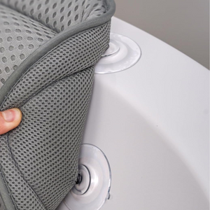 4D Luxe Badkussen met Ergonomische Nek  Rugsteun Spa Comfort Thuis
