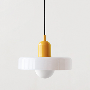 Bauhaus Hanglamp van Gekleurd Glas | Moderne Artistieke Pendellamp voor Thuis