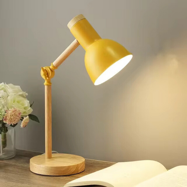 EvoLite Moderne Houten Tafellamp – Minimalistische Nachtlamp & Bureauverlichting