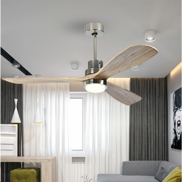 Moderne Plafondventilator met Afstandsbediening – Scandinavisch Design & LED Licht voor Woon- en Slaapkamer