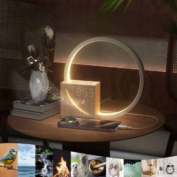 Slimme Touch Bedlamp met Wekker – Instelbaar LED Licht voor Moderne Slaapkamers