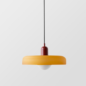 Moderne Art Deco Glazen Hanglamp – Kleurrijke Halo Plafondlamp
