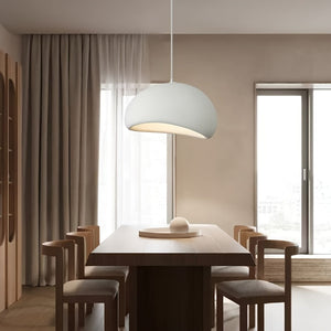 Moderne Witte Hanglamp – Retro Mid-Century Design Ø50cm