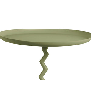 Moderne Bijzettafel Zig Zag Medium | Stijlvolle Decoratieve Accenttafel voor de Woonkamer
