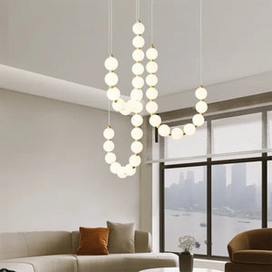Glamoureuze Witte Kroonluchter Hanglamp – Elegante LED Plafondlamp voor Thuis