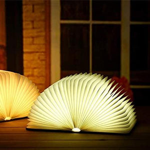 Oplaadbare Vouwboek Lamp – Magische LED Tafellamp voor Sfeervolle Woondecoratie