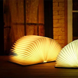 Oplaadbare Vouwboek Lamp – Magische LED Tafellamp voor Sfeervolle Woondecoratie