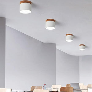 Slanke Scandinavische LED Spotplafondlamp – Moderne Noordse Halverlichting
