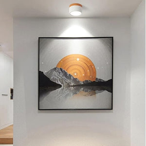 Slanke Scandinavische LED Spotplafondlamp – Moderne Noordse Halverlichting