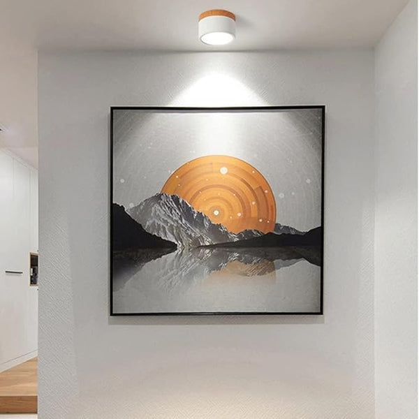 Slanke Scandinavische LED Spotplafondlamp – Moderne Noordse Halverlichting