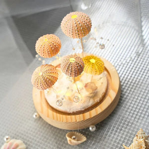 Moderne Urchin Glow Nachtlamp – Kunstzinnige Zee-egel Lamp voor Sfeervolle Woondecoratie