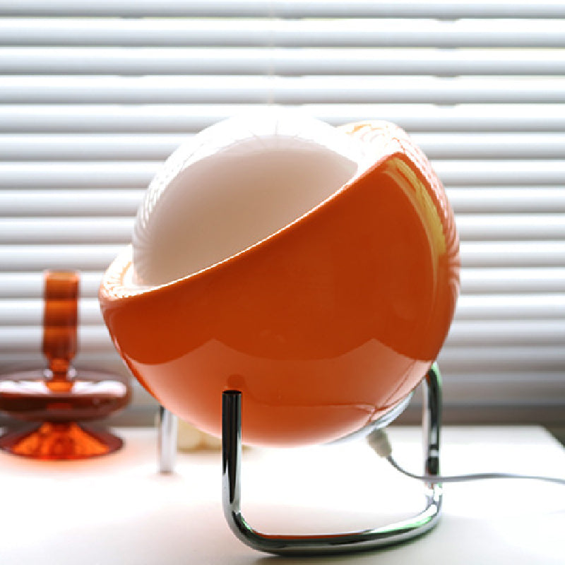 Retro Bauhaus Glazen Tafellamp | LED Bureau- & Nachtlamp voor Moderne Interieurs