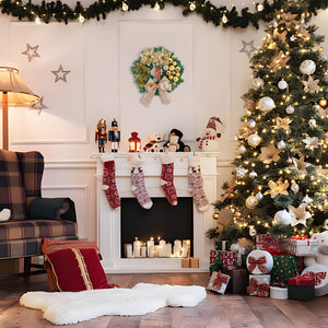 Moderne kerstkrans 30 cm – Stijlvolle kerstversiering voor voordeur & woonkamer