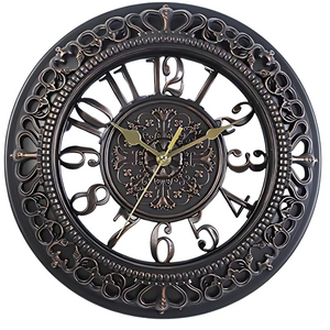 Grote Moderne Zwarte Wandklok – Elegante Decoratieve Klok voor Woonkamer