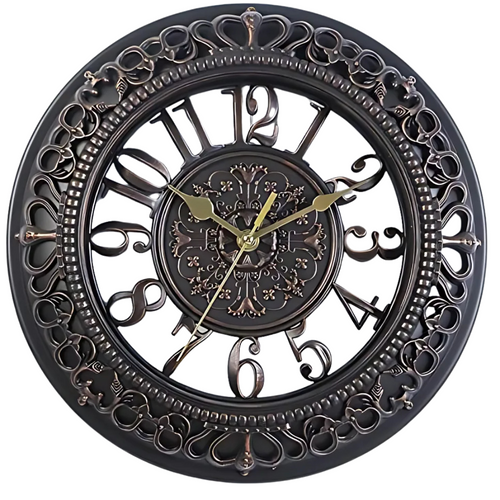 Grote Moderne Zwarte Wandklok – Elegante Decoratieve Klok voor Woonkamer