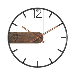 Moderne Noordse Wanduhr – Geluidloos Mechanisme voor Stijlvolle Woondecoratie