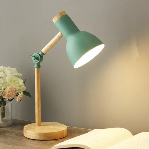 EvoLite Moderne Houten Tafellamp – Minimalistische Nachtlamp & Bureauverlichting