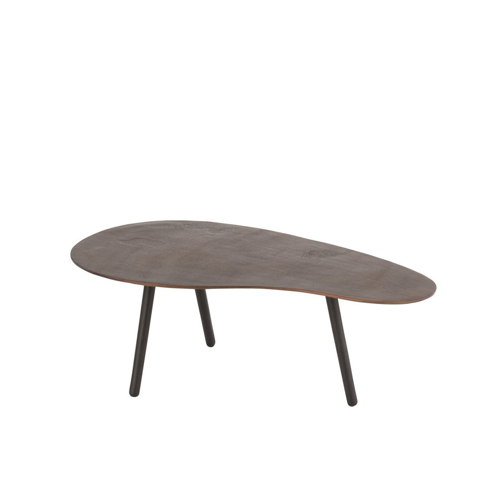 J-Line Salontafel Druppel – Aluminium/Ijzer – Bruin – Small – 89 cm Design Tafel