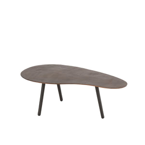 J-Line Salontafel Druppel – Aluminium/Ijzer – Bruin – Small – 89 cm Design Tafel
