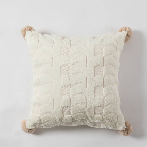 Geborduurde Kussenhoes met Patroon 45x45cm – Elegante Woondecoratie