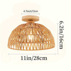 Boho Halfbovenliggende Plafondlamp – Moderne Woondecoratie
